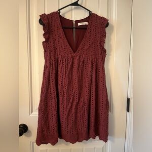 Purple/Burgundy Babydoll Dress